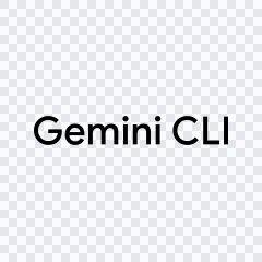 Gemini CLI black wordmark SVG