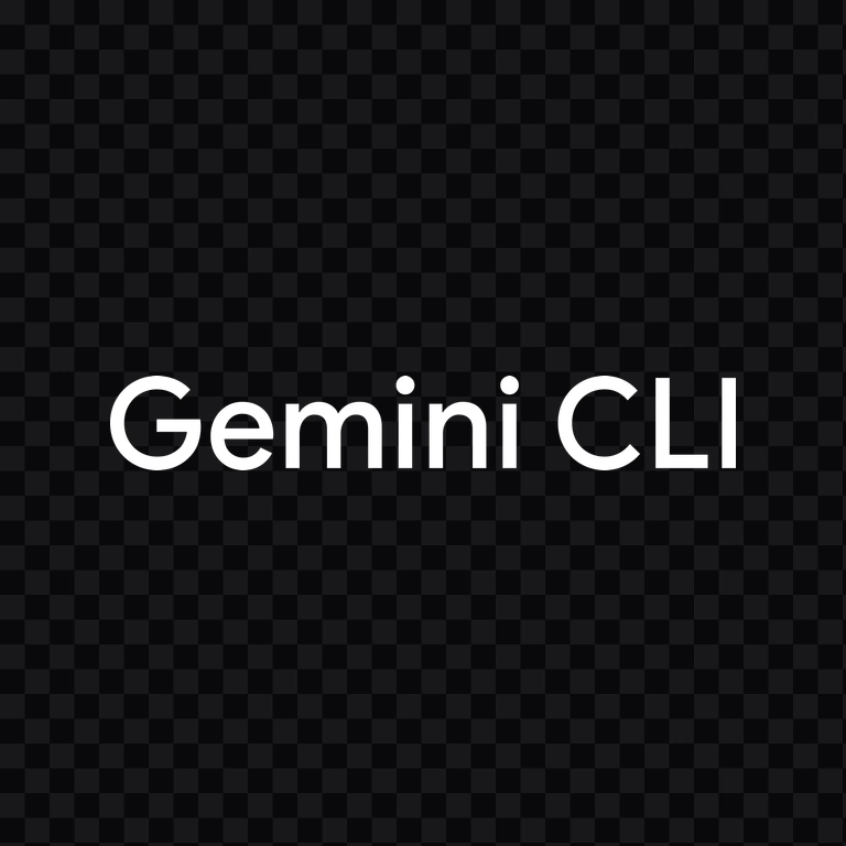 Gemini CLI white wordmark PNG