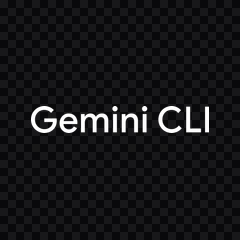 Gemini CLI white wordmark PNG