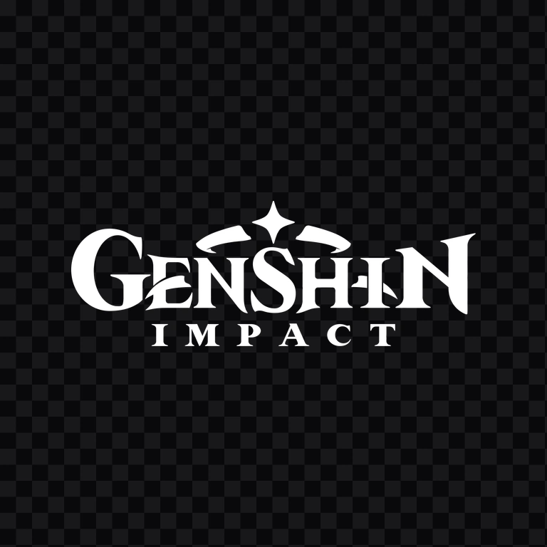 Genshin Impact white logo PNG