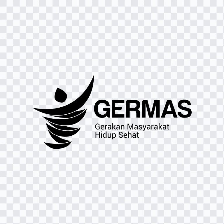 GERMAS (Gerakan Masyarakat Hidup Sehat) Black logo