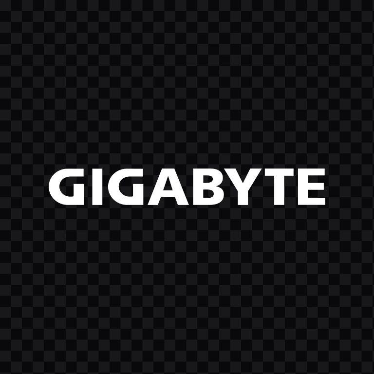 GIGABYTE white logo SVG