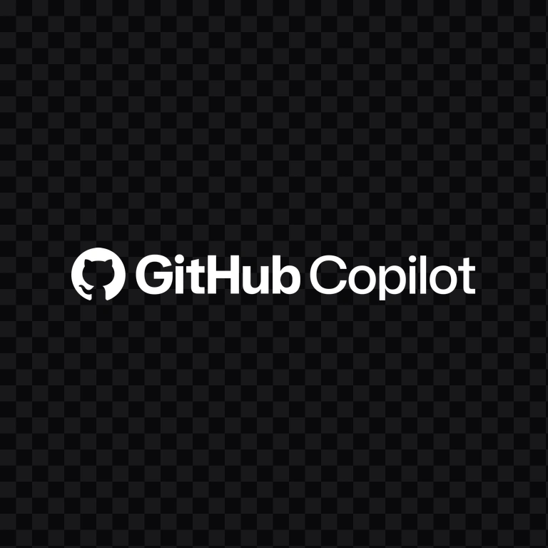 GitHub Copilot white logo PNG