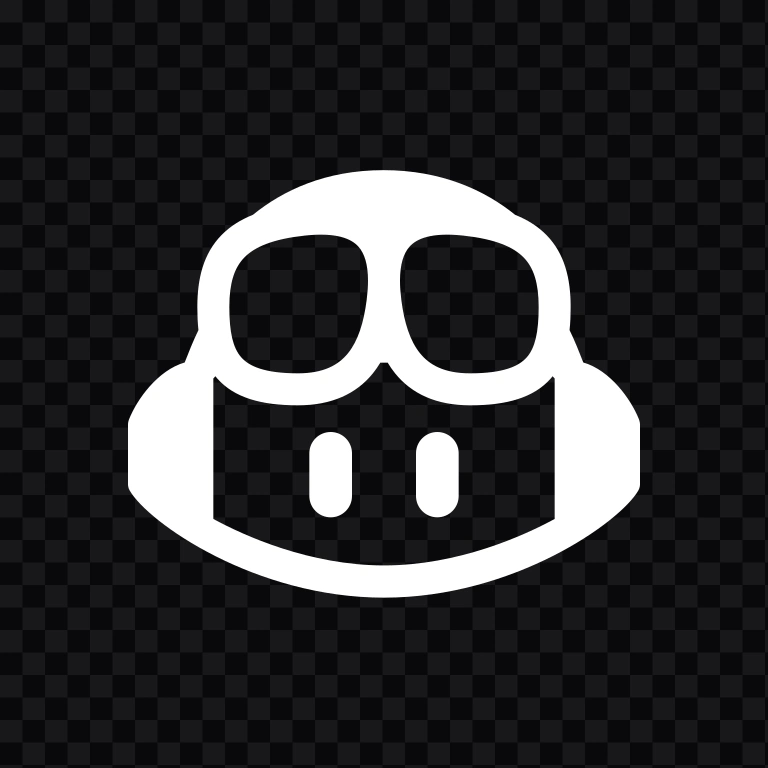 GitHub Copilot white icon PNG