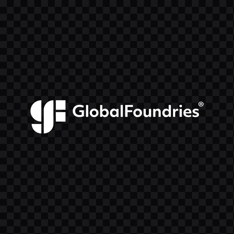 GlobalFoundries white logo SVG