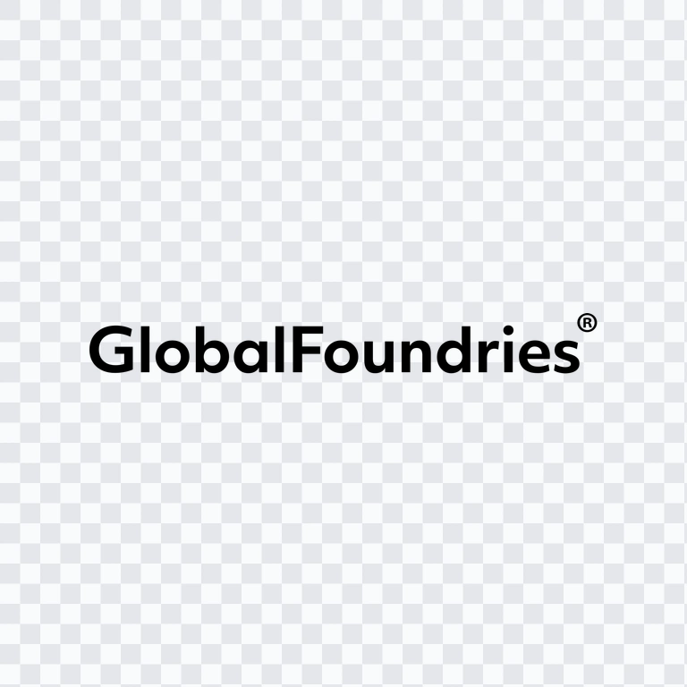 GlobalFoundries black wordmark PNG