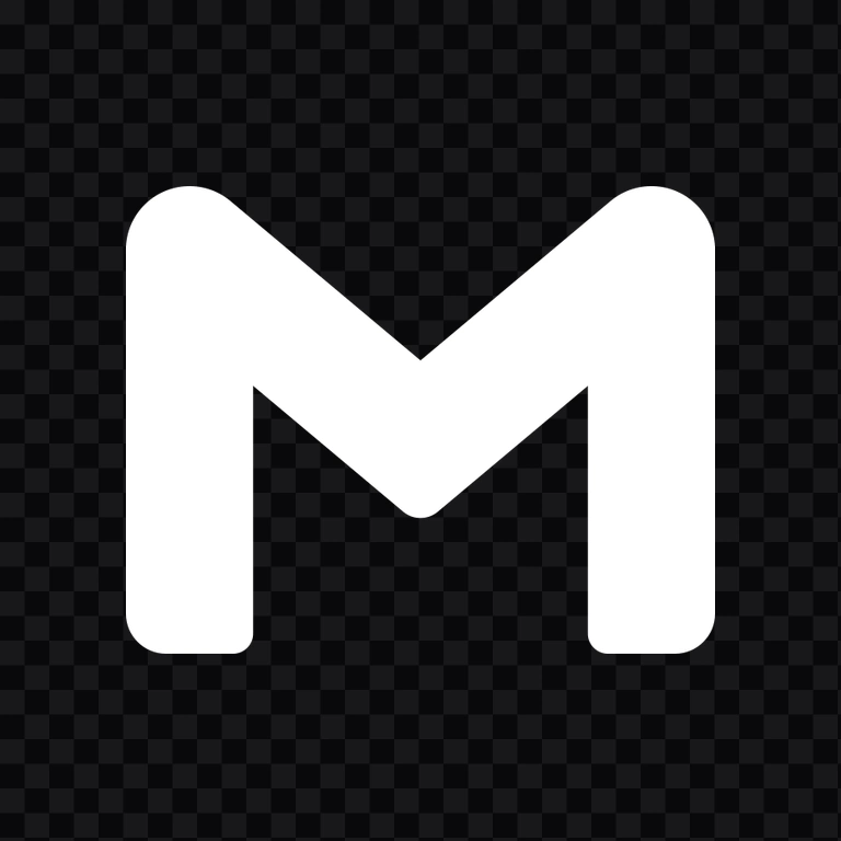 ikon Gmail putih PNG