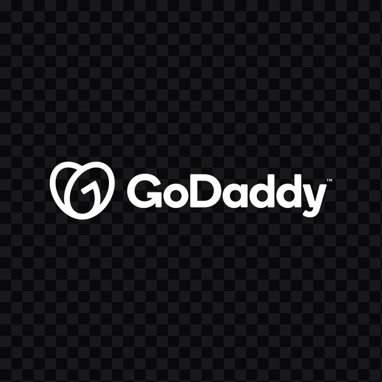 GoDaddy white logo SVG