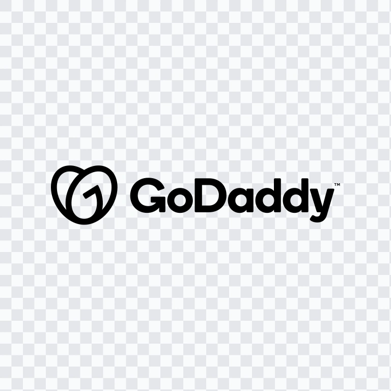 GoDaddy black logo SVG