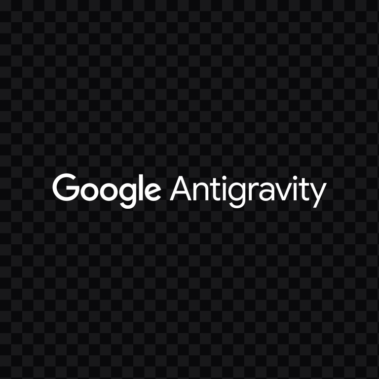 Google Antigravity white logo PNG