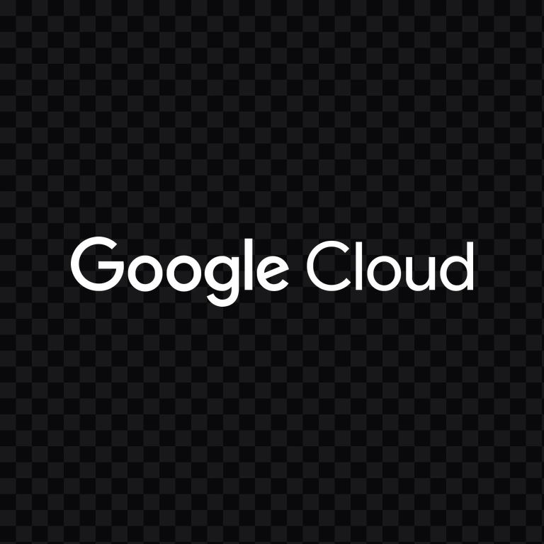 Google Cloud white wordmark PNG