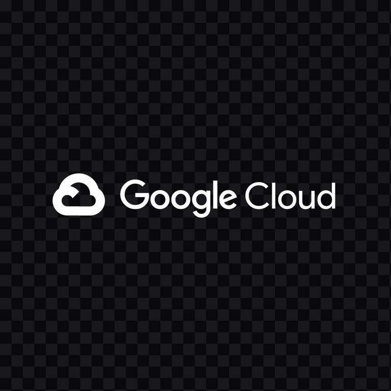 Google Cloud white logo PNG