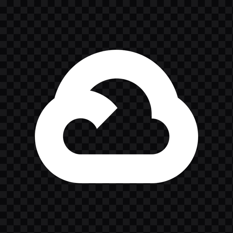 Google Cloud white icon PNG