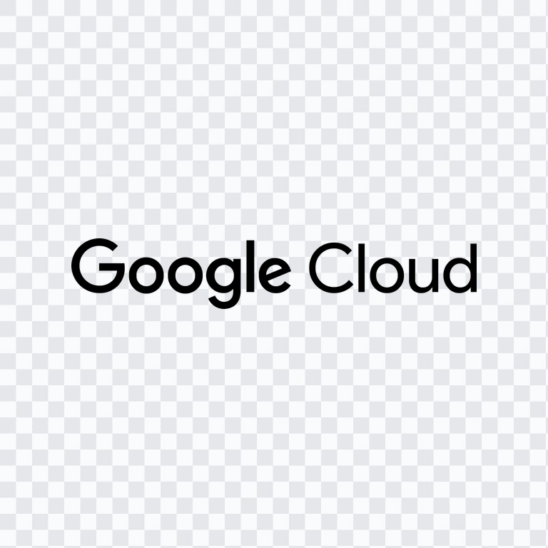 Google Cloud black wordmark PNG