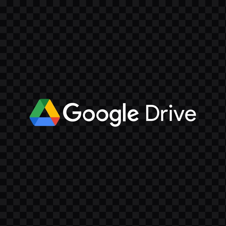 logo Google Drive putih SVG