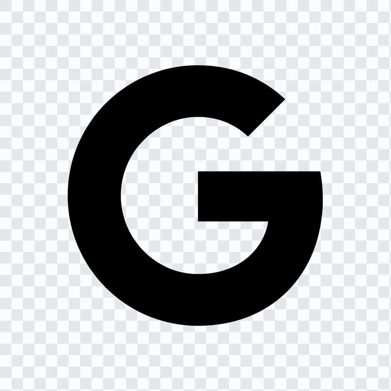Google black icon PNG