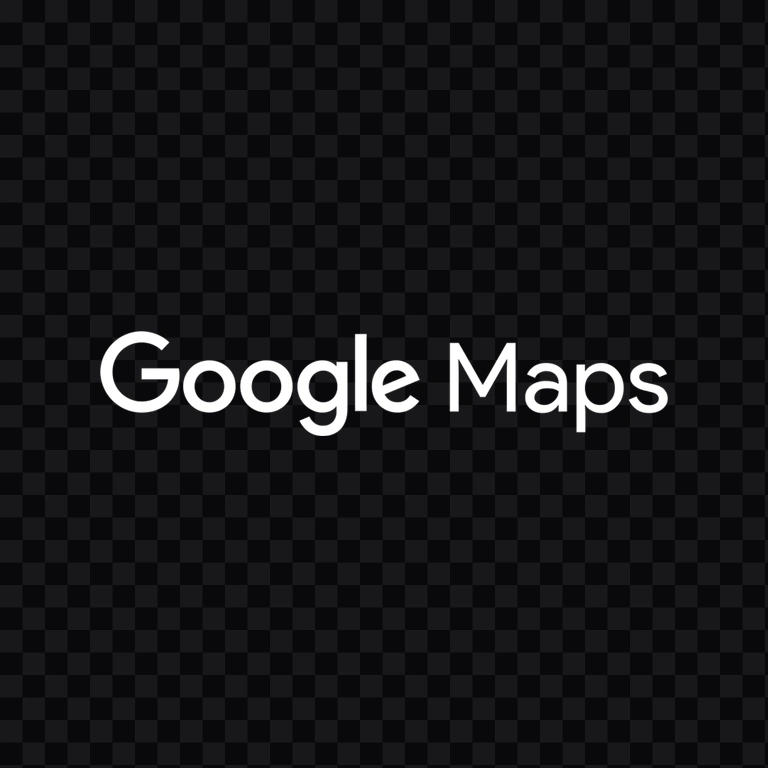wordmark Google Maps putih PNG