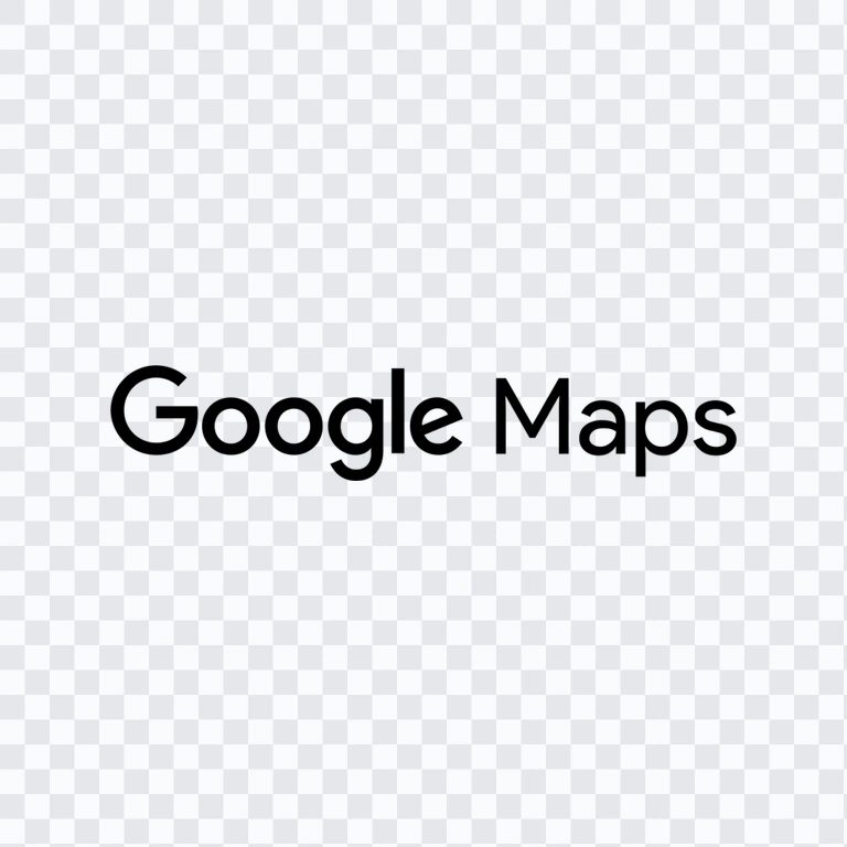 wordmark Google Maps hitam PNG