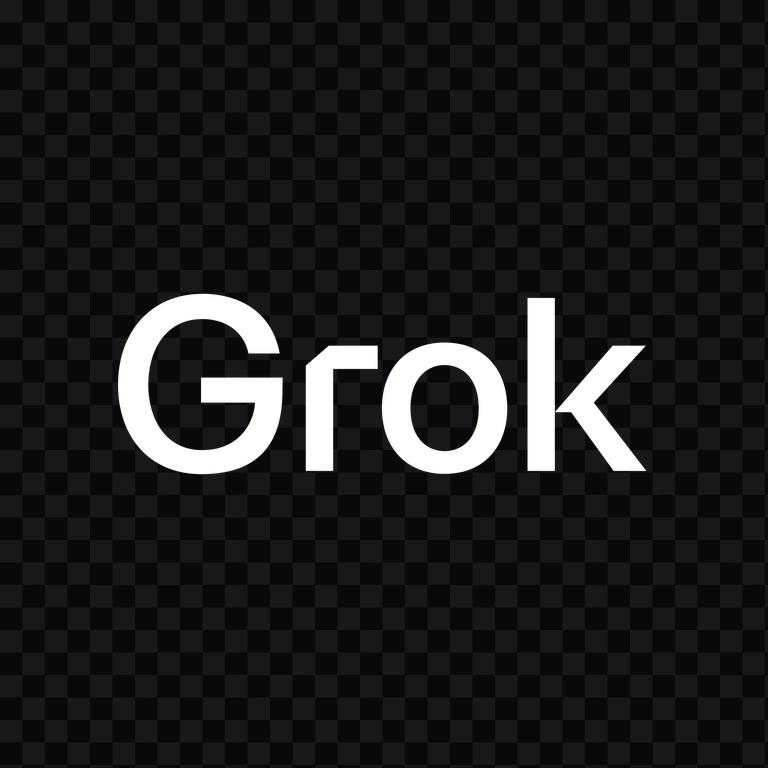 wordmark Grok / xAI putih PNG