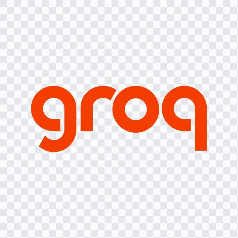Groq colored wordmark SVG