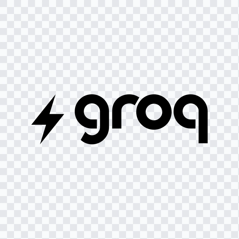 Groq black logo SVG