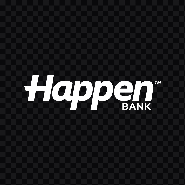 Happen Bank white logo SVG