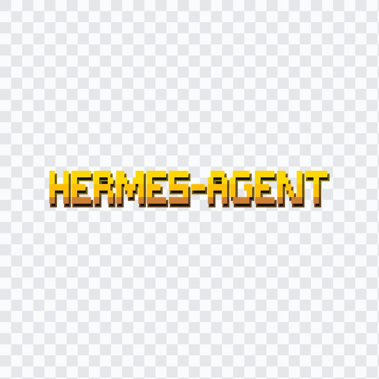 Hermes Agent colored wordmark PNG