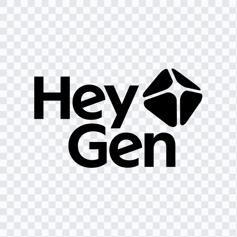 HeyGen black logo SVG