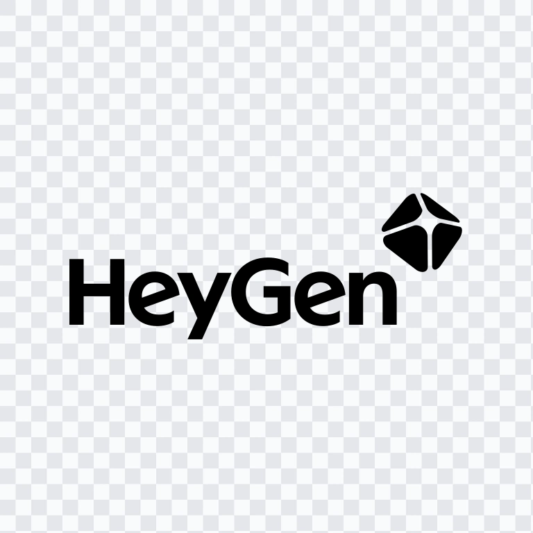 HeyGen black logo SVG