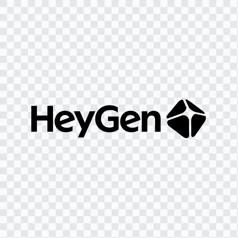 HeyGen black logo SVG