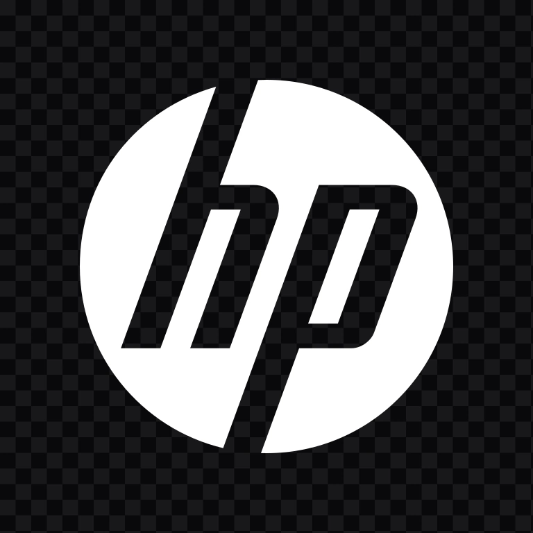 HP white logo SVG