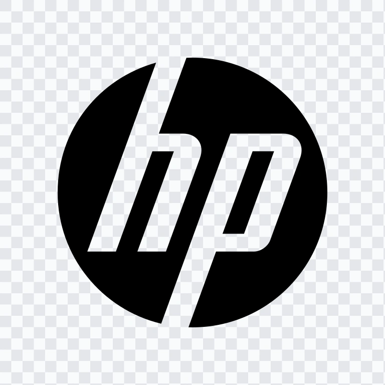 HP black logo SVG