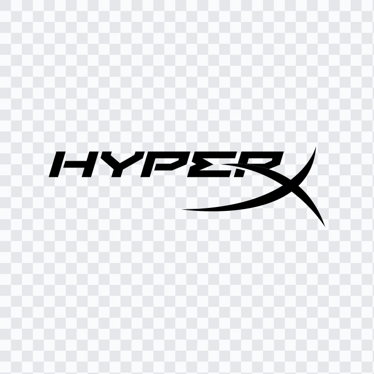 logo HyperX hitam SVG