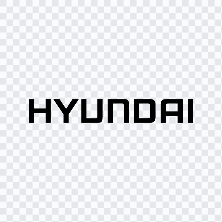 Hyundai black wordmark SVG