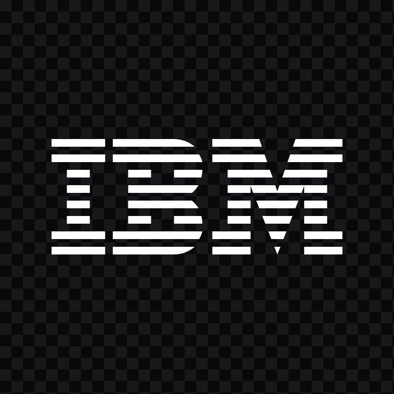 IBM white logo SVG