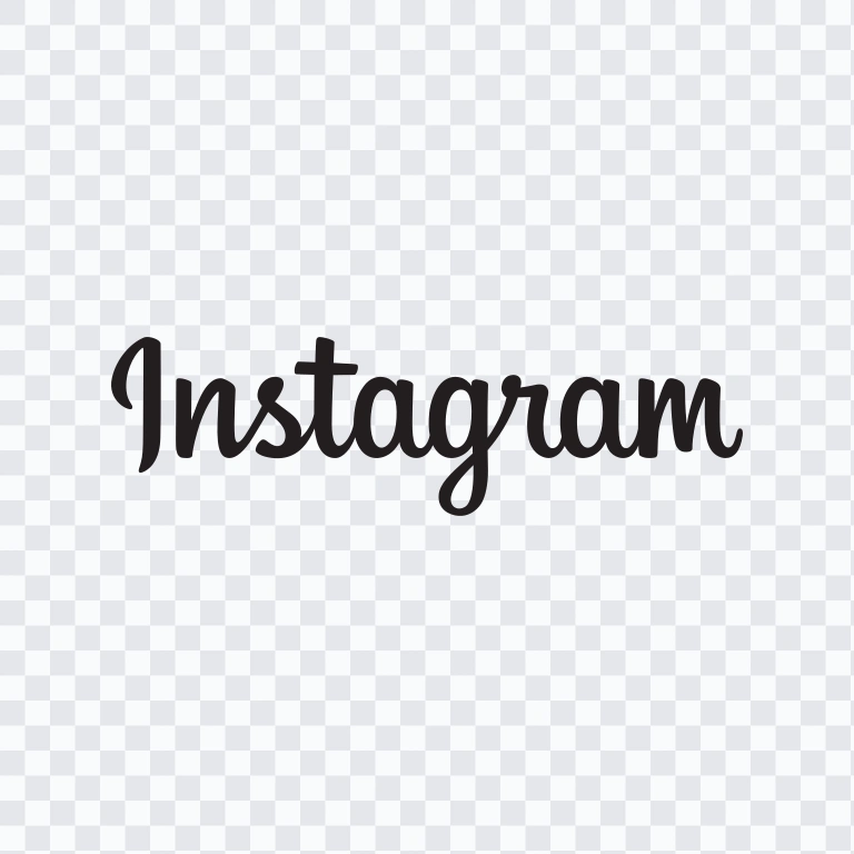 Instagram black wordmark SVG
