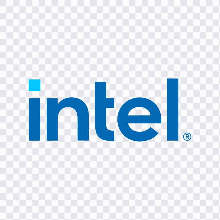 logo Intel berwarna SVG