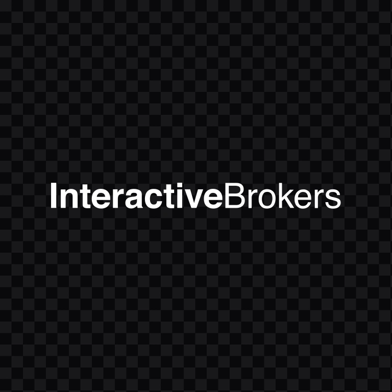 Interactive Brokers white wordmark SVG