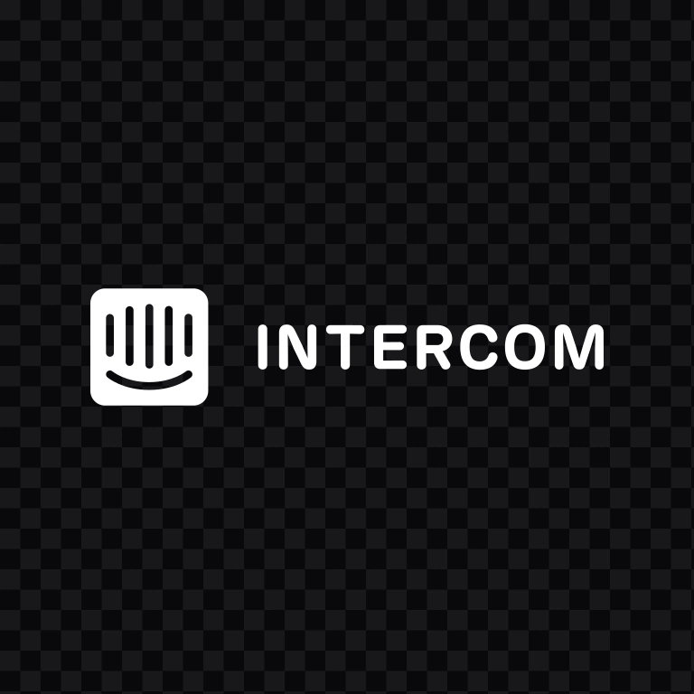 logo Intercom putih SVG