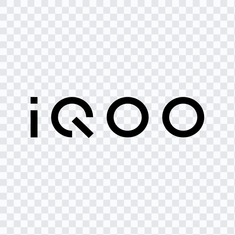logo iQOO hitam SVG