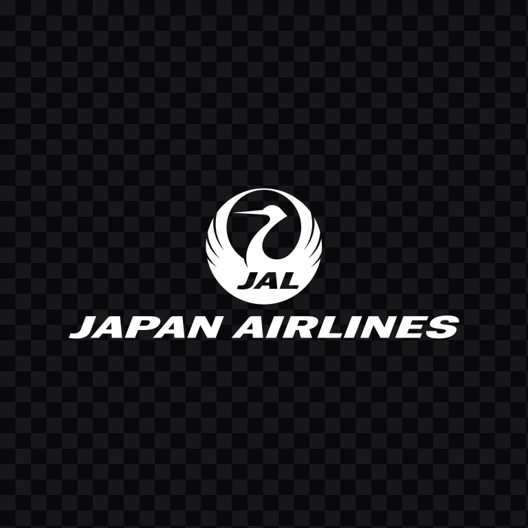 Japan Airlines (JAL) white logo SVG