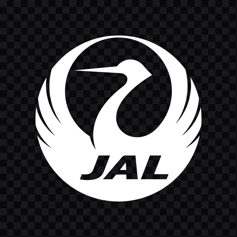 Japan Airlines (JAL) white icon SVG