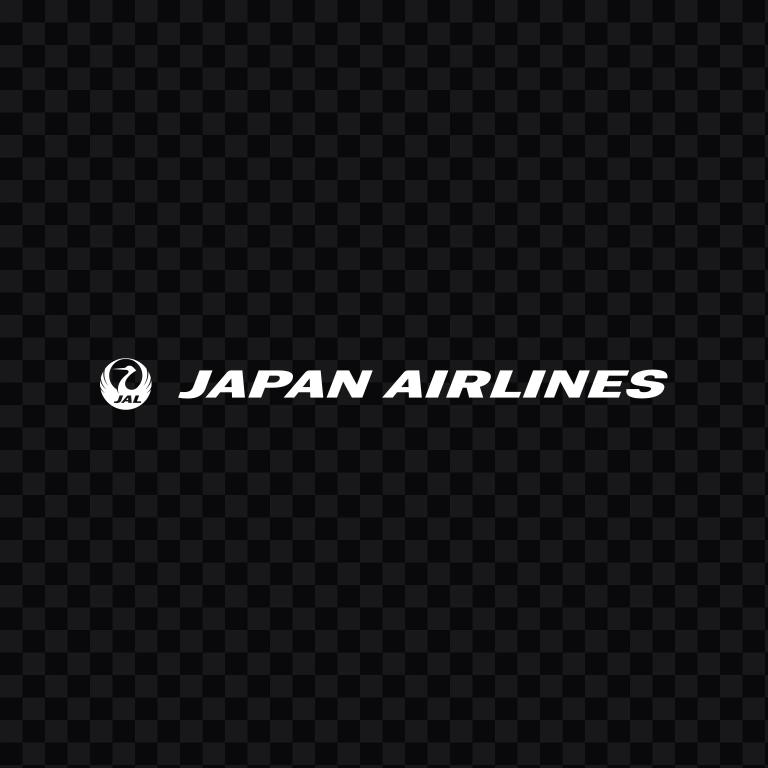 Japan Airlines (JAL) white logo SVG