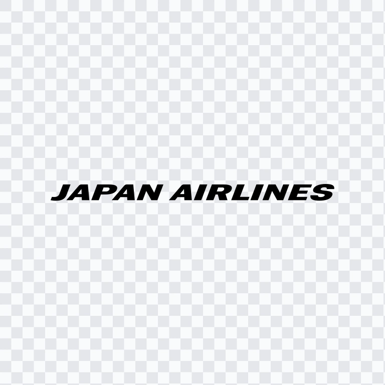 Japan Airlines (JAL) black wordmark SVG