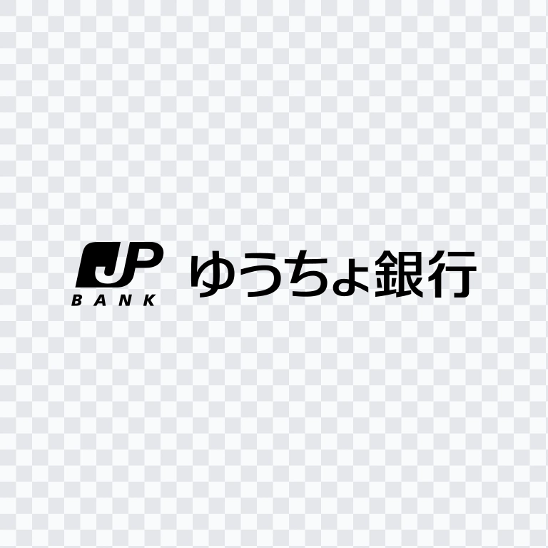 Japan Post Bank black logo SVG