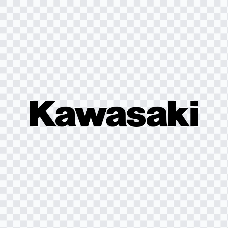 Kawasaki black wordmark SVG