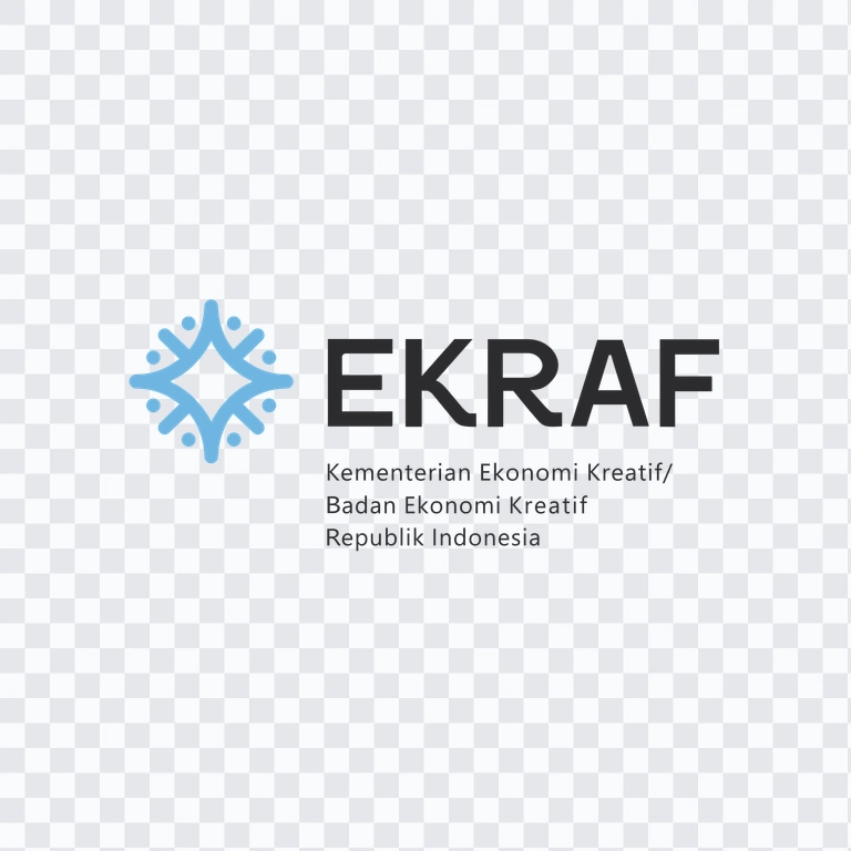 Kementerian Ekonomi Kreatif (Ekraf) colored logo PNG