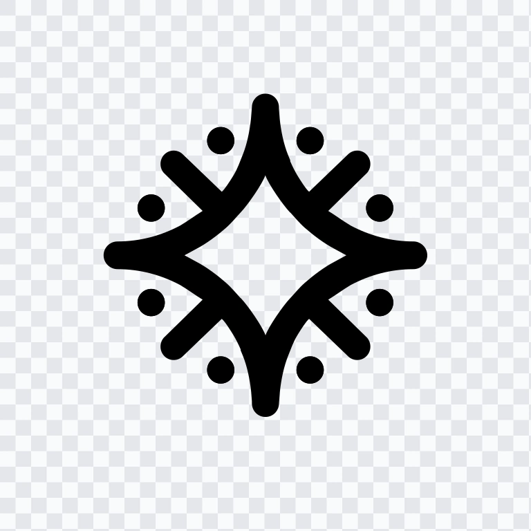 Kementerian Ekonomi Kreatif (Ekraf) black logo PNG