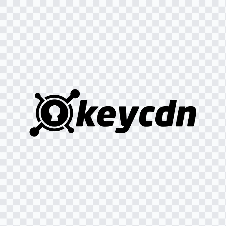 KeyCDN black logo SVG