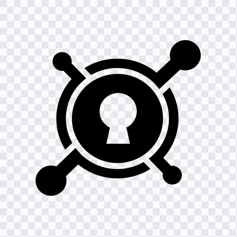 KeyCDN black icon PNG